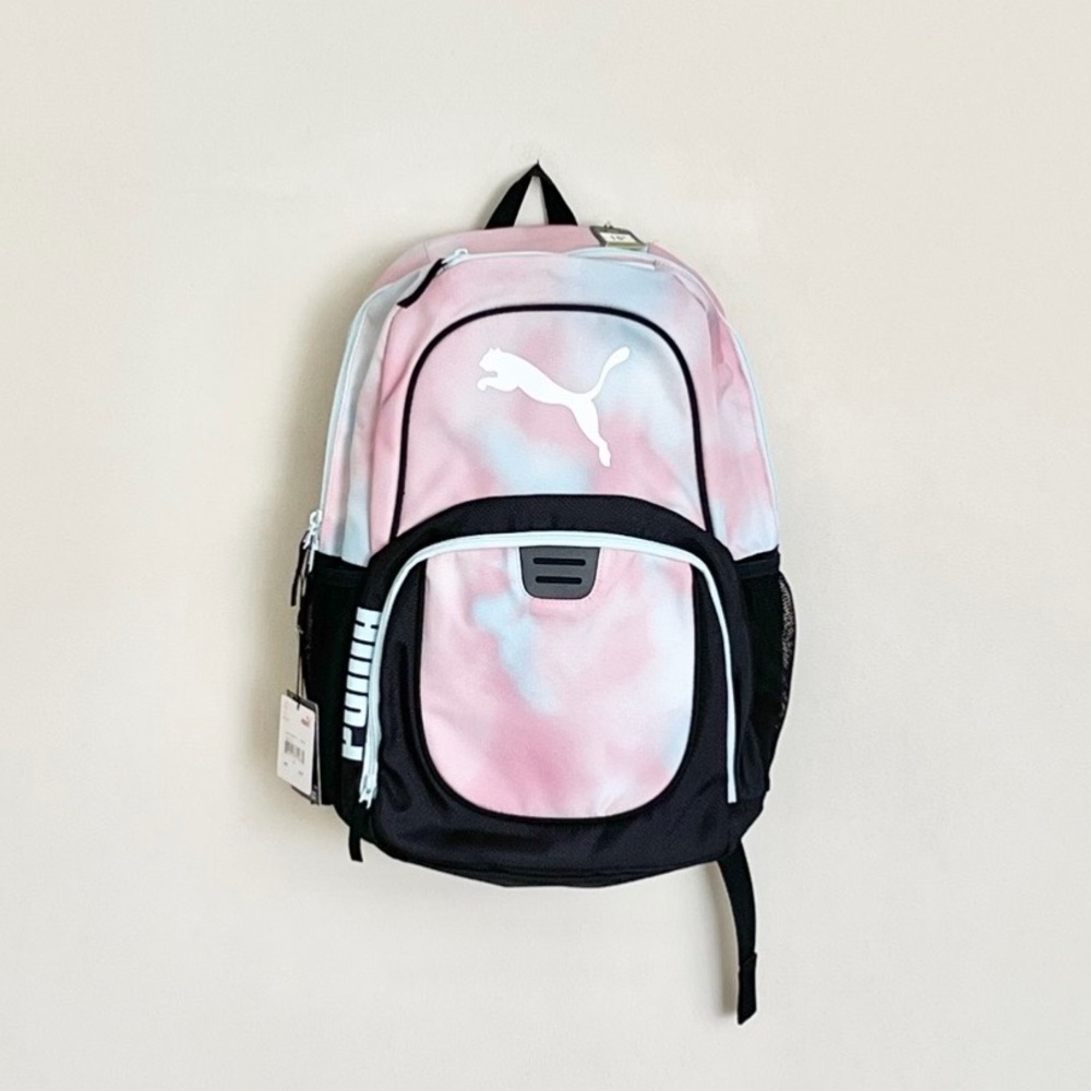 NEW Puma Classic Core Pink Blue Tie Dye Combo Backpack Women’s OS